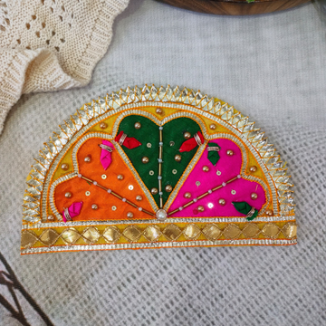 Yellow Embellished Gota Patch