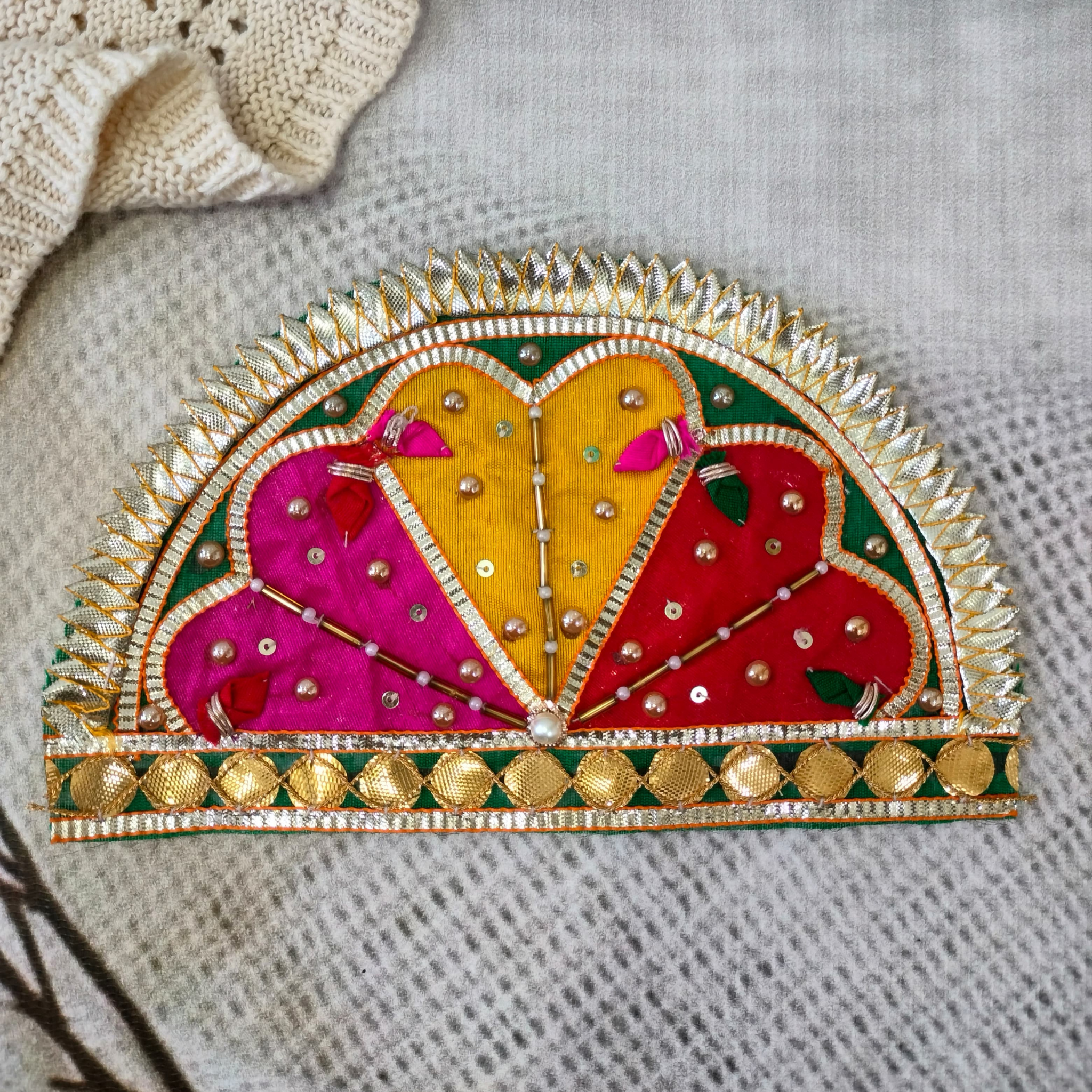 Green Embellished Gota Patch