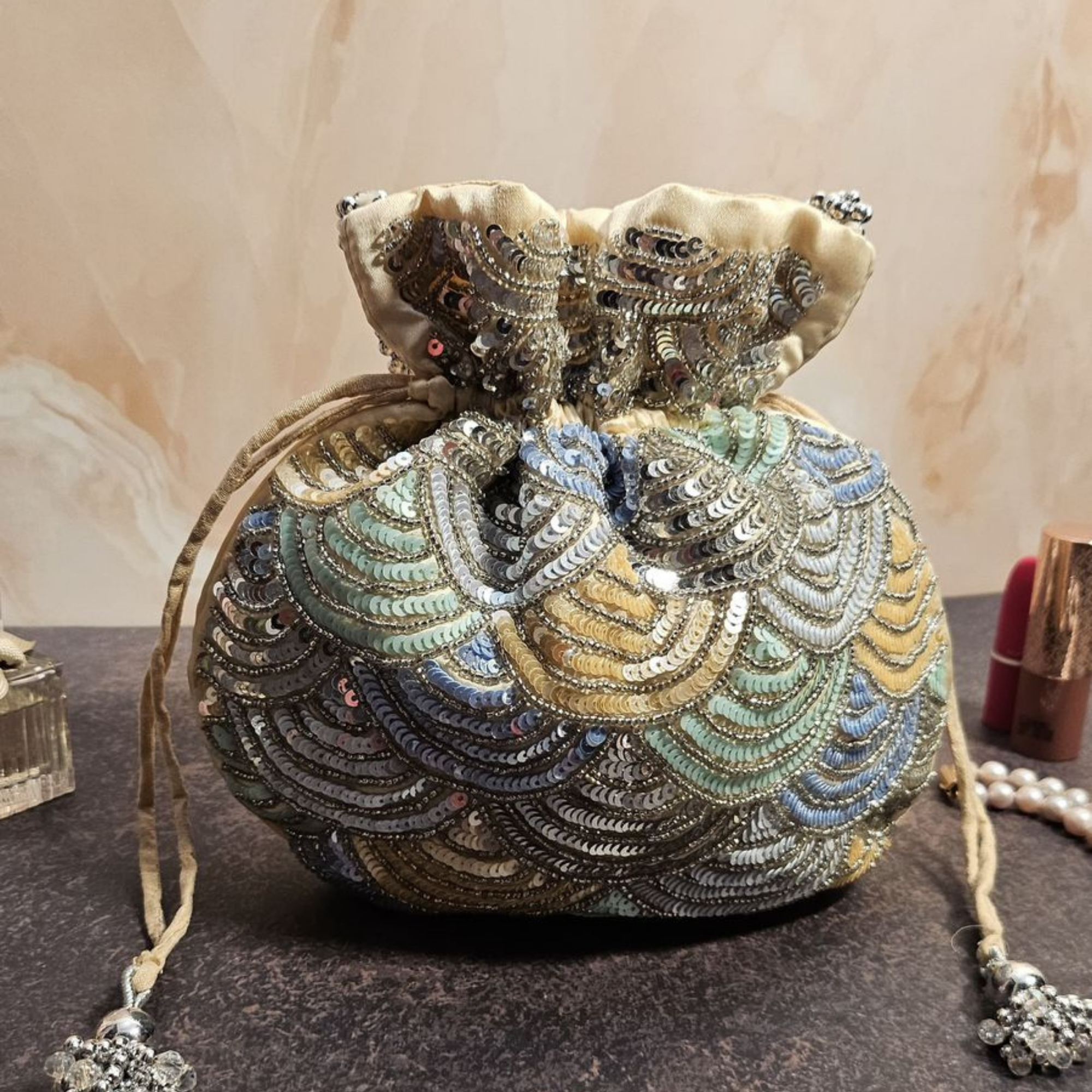Multicolor Sequin Potli