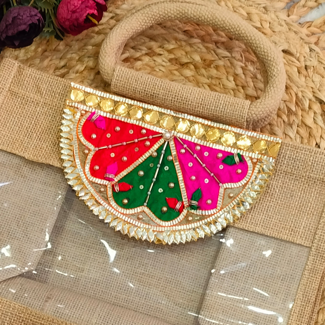 Golden Embellished Gota Patch