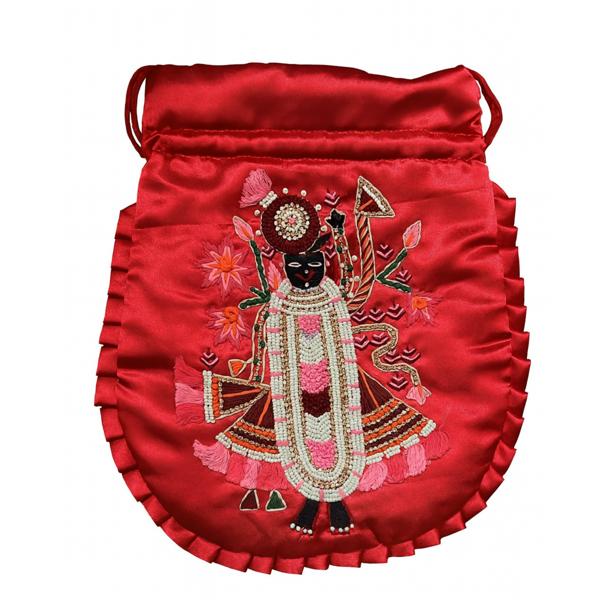 Red Shreenathji Potli Bag