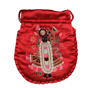 Red Shreenathji Potli Bag
