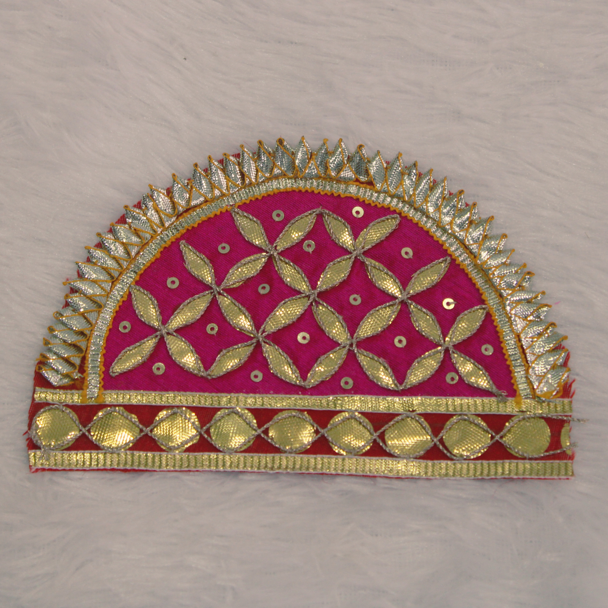 Red Embellished Gota Patch