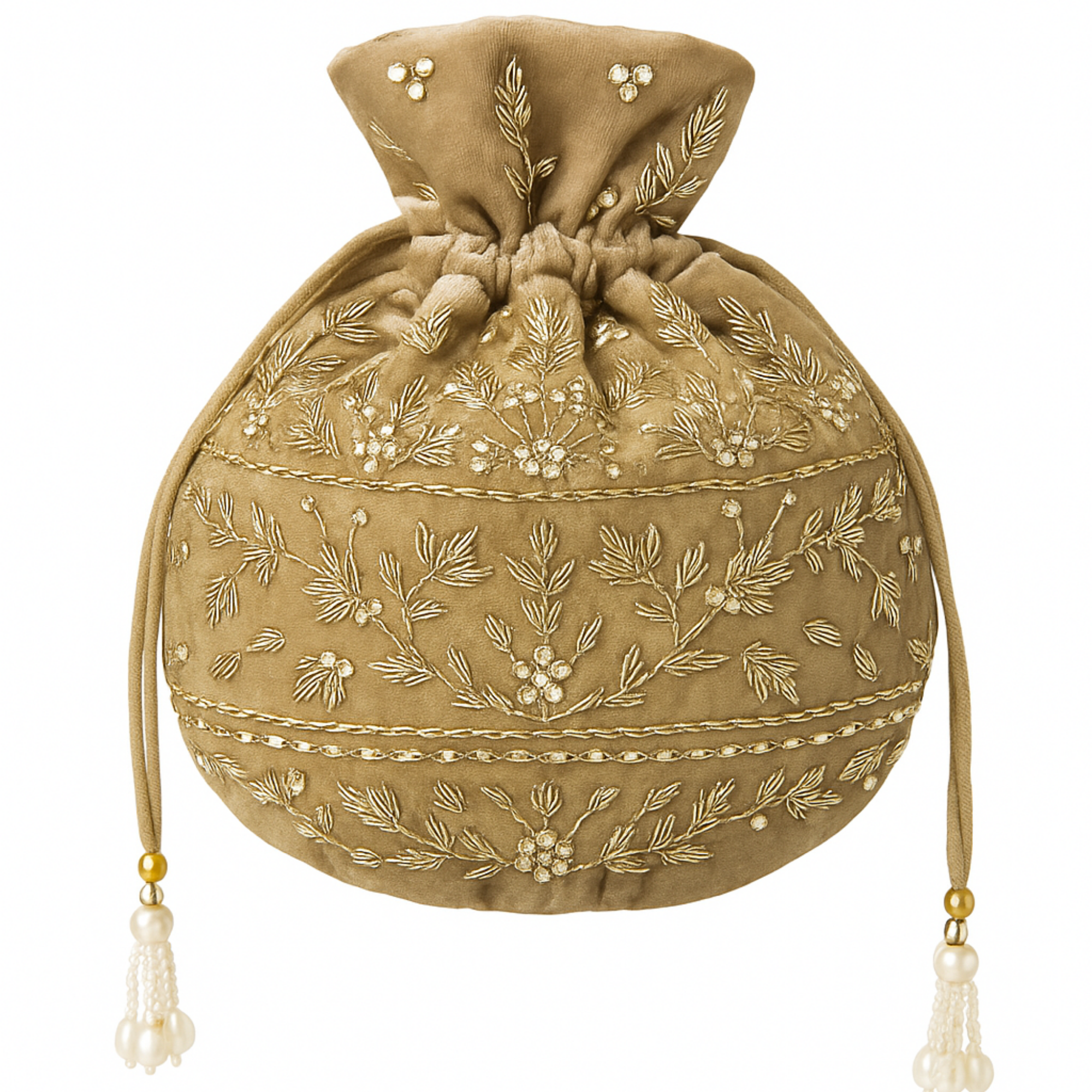 Desert Gold Embroidered Potli