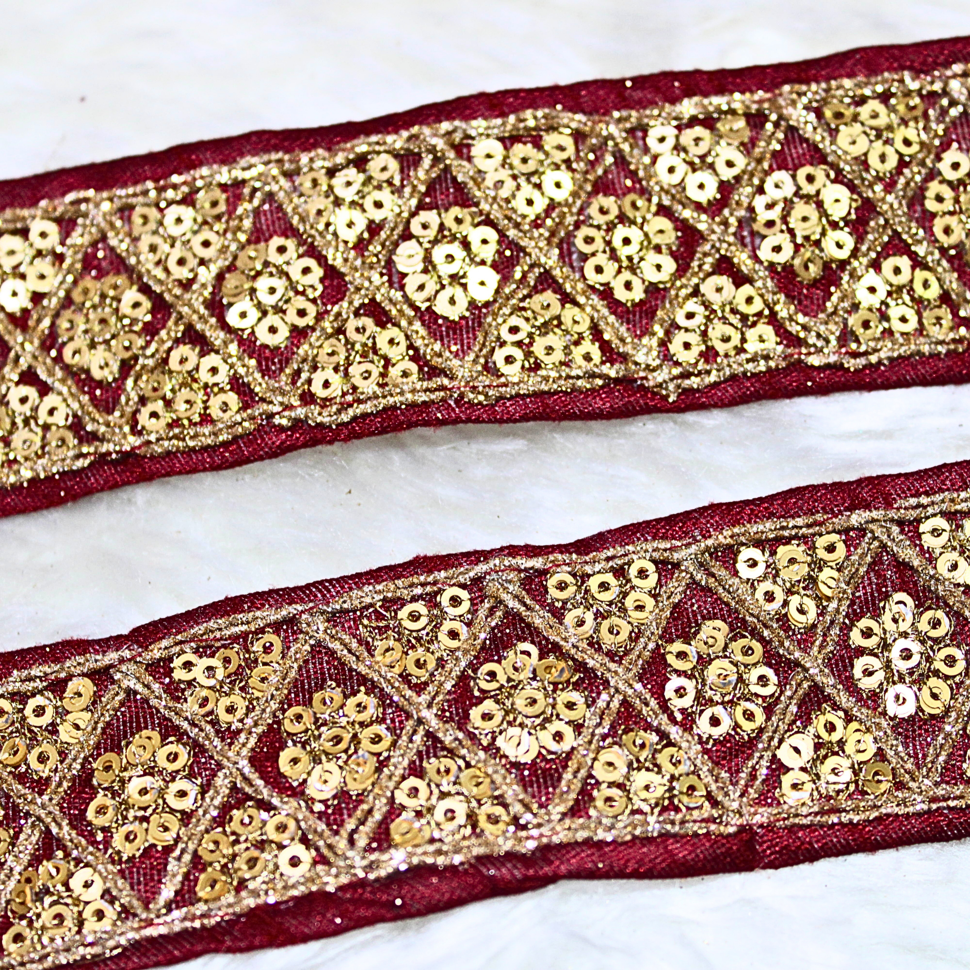 Fancy Sequence Work Lace