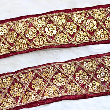 Fancy Sequence Work Lace