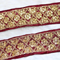 Maroon Fancy Sequence Work Lace