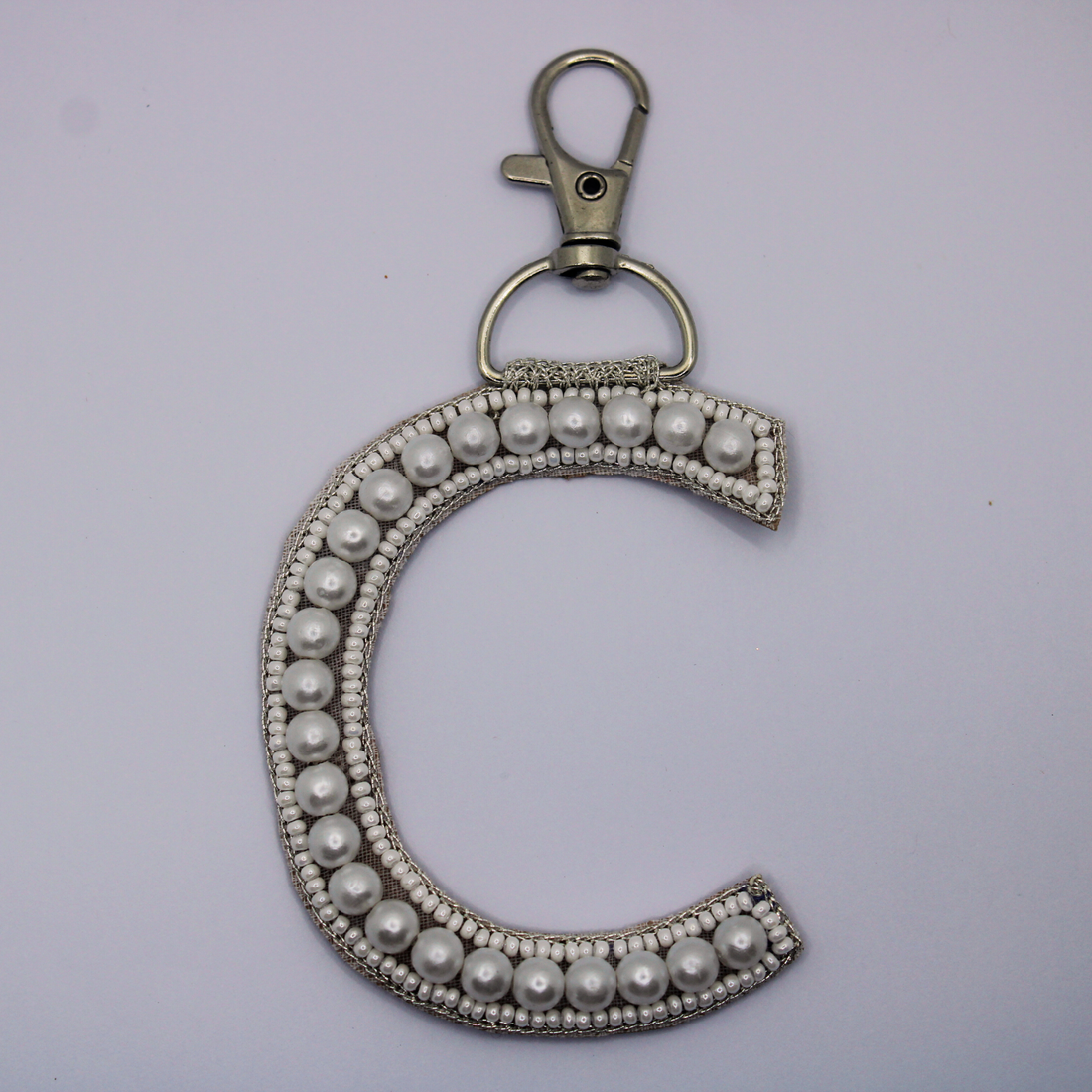 Pearl Monogram 'C' Bag Charm