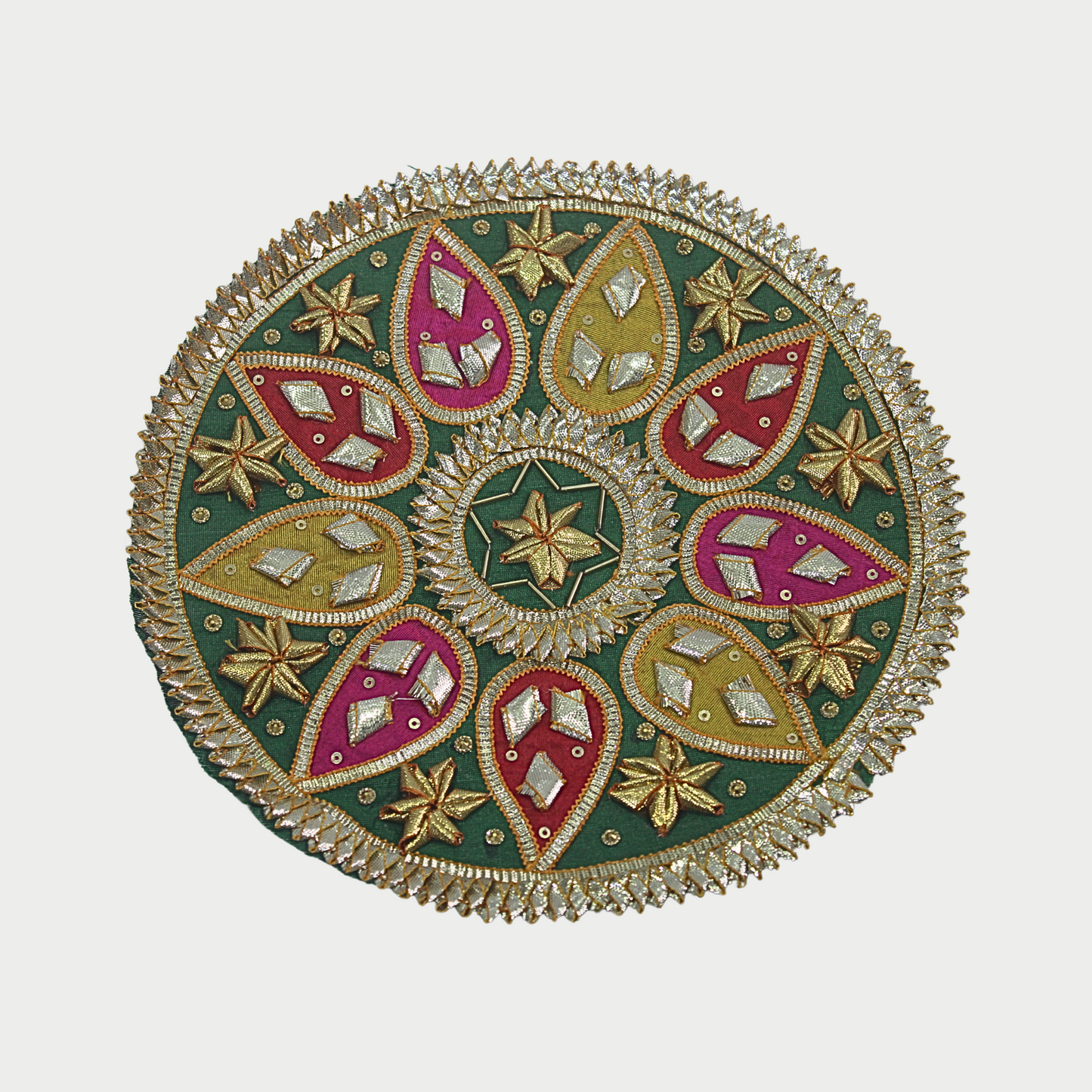 Green Embellished Gota Patch (6 Pieces)