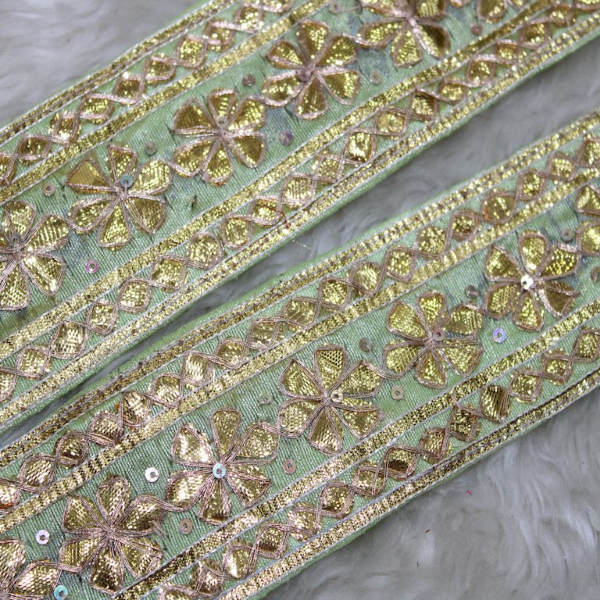 Handwork Floral Gota Trim