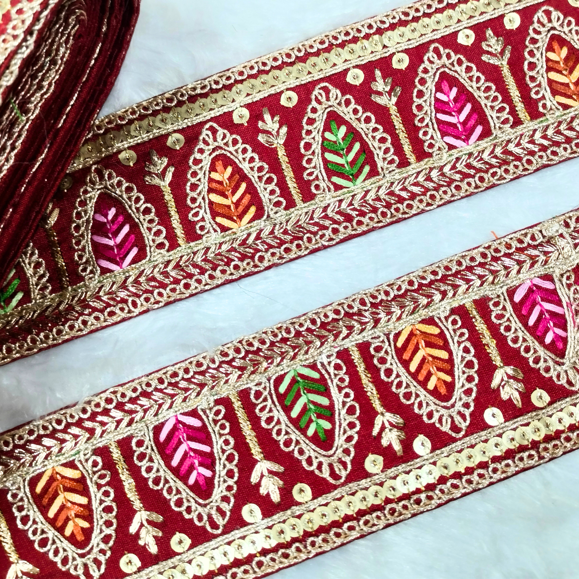 Embellished Multicolor Trim