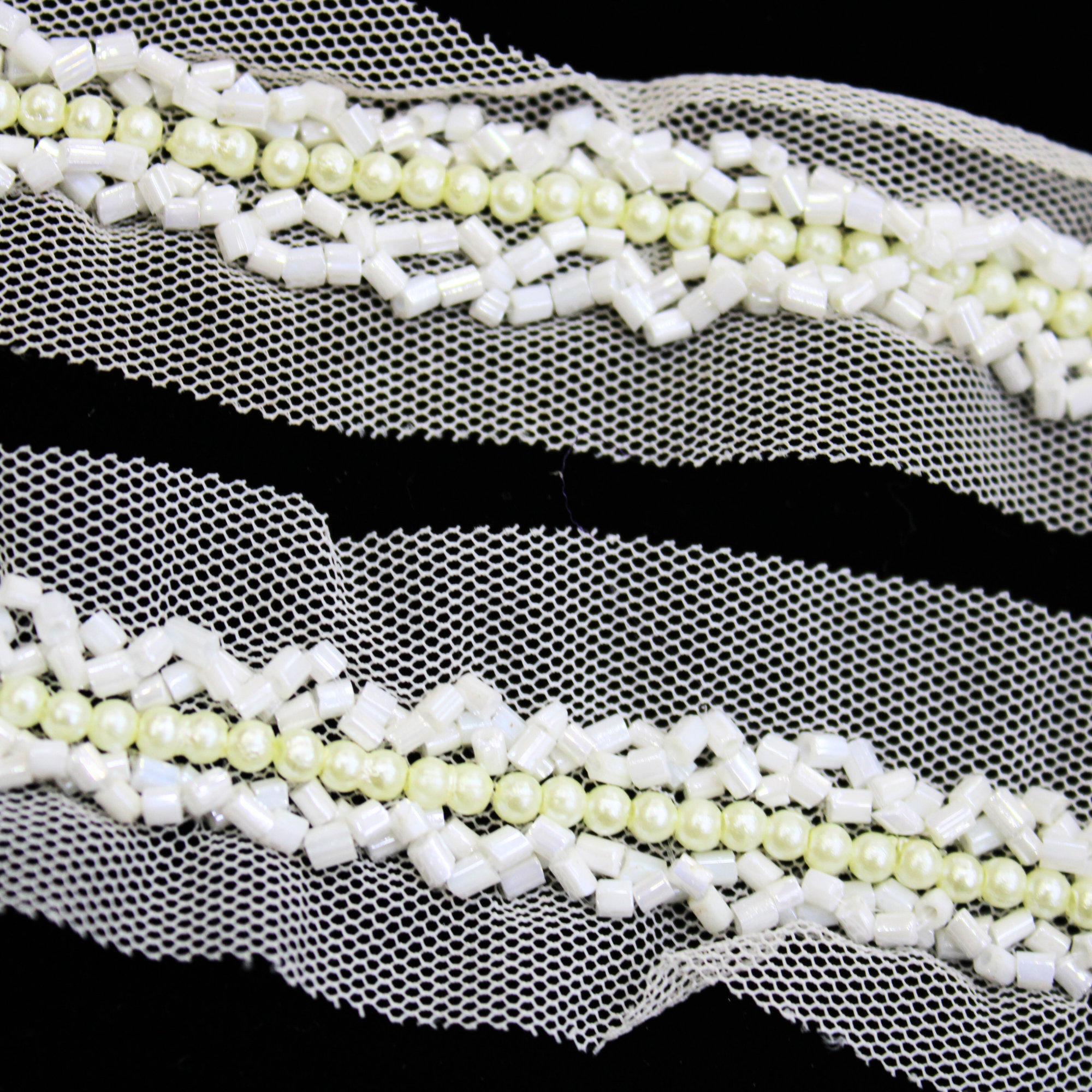 Handcrafted Pearl Embellished Trim