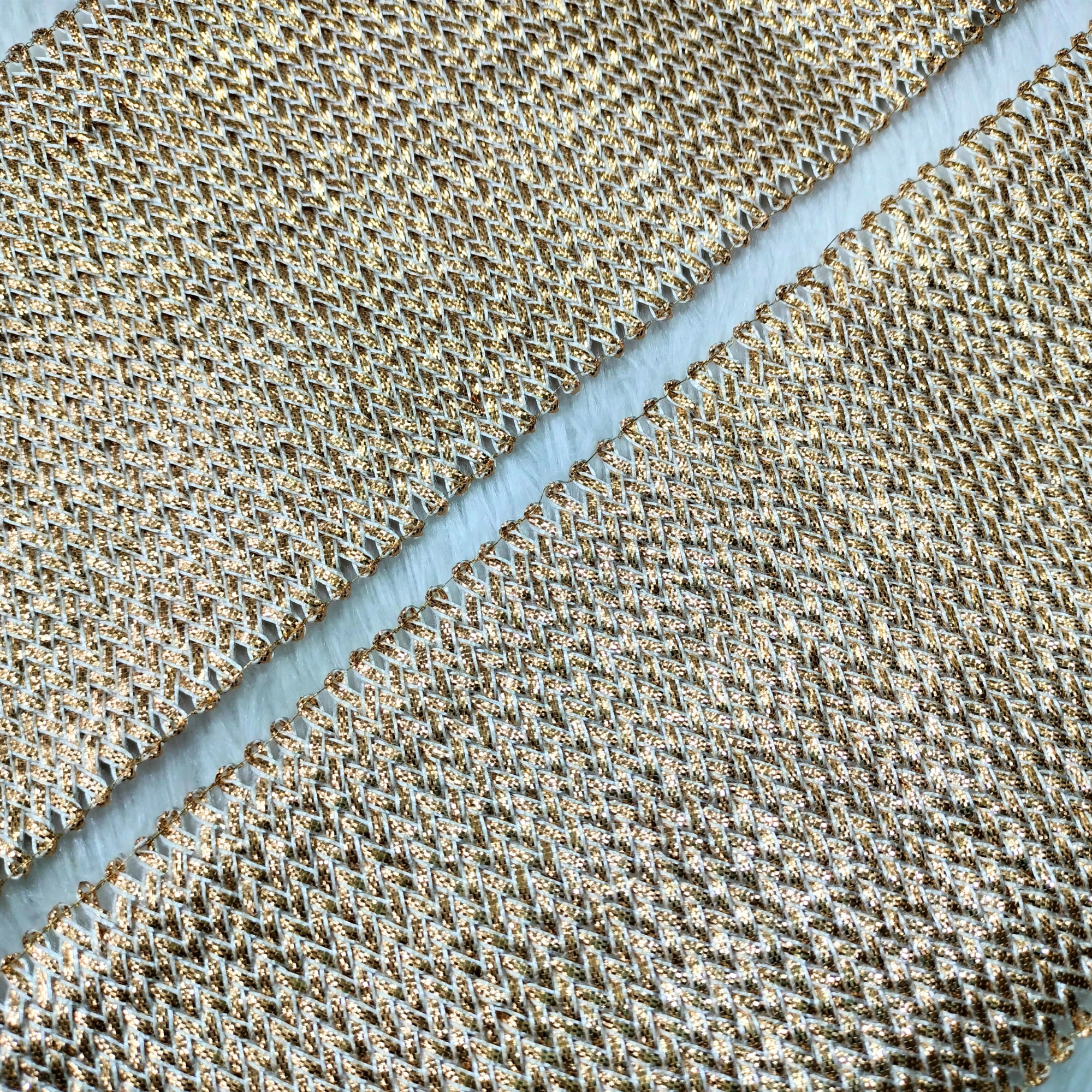 Exquisite Zari Metallic Borders