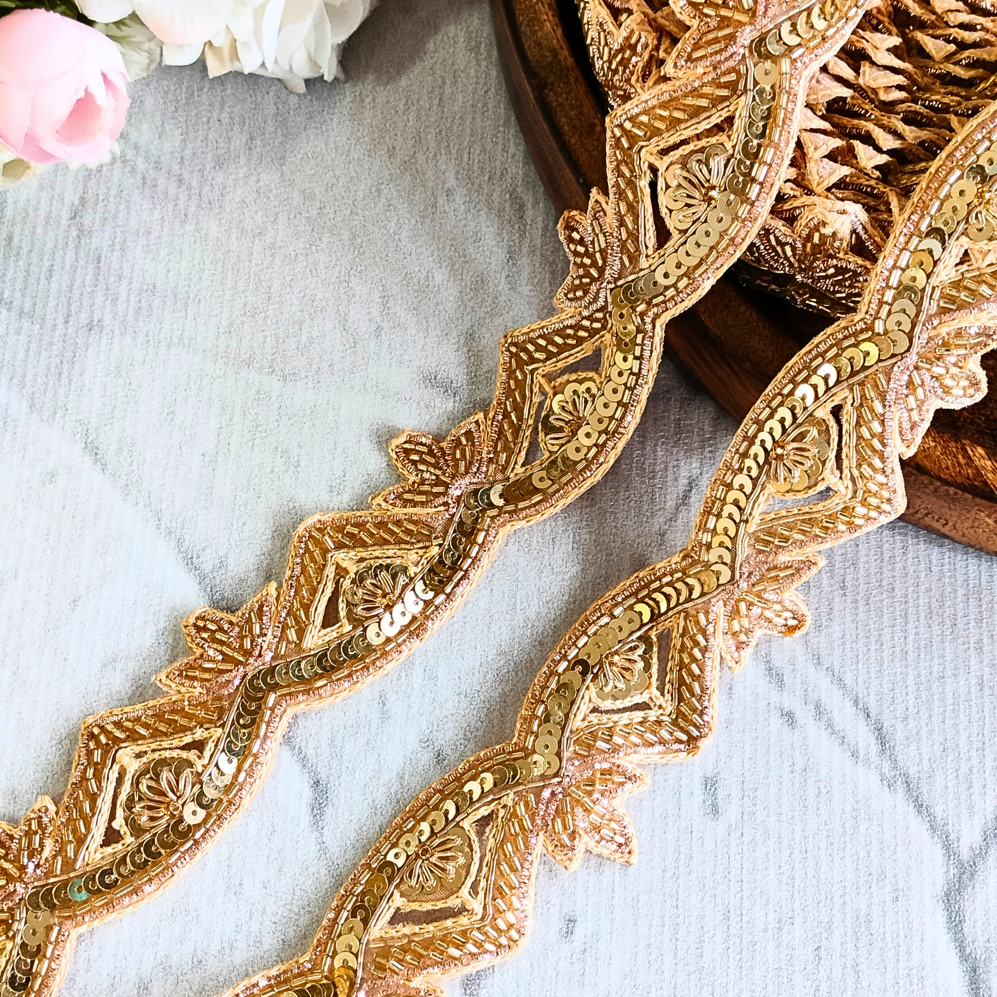 Cutdana & Zari Work Lace