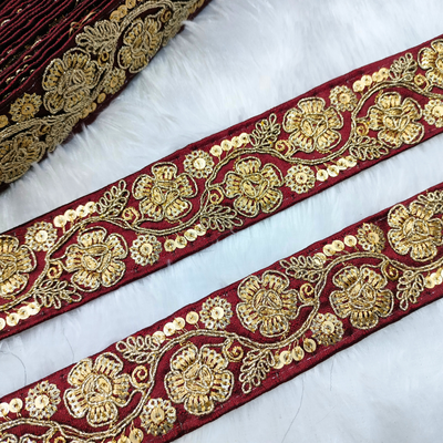 Floral Embellished Trim