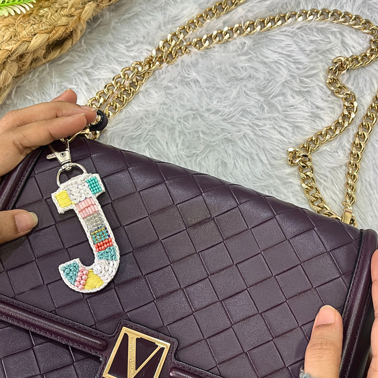 Colorwave Bliss 'J' Bag Charm