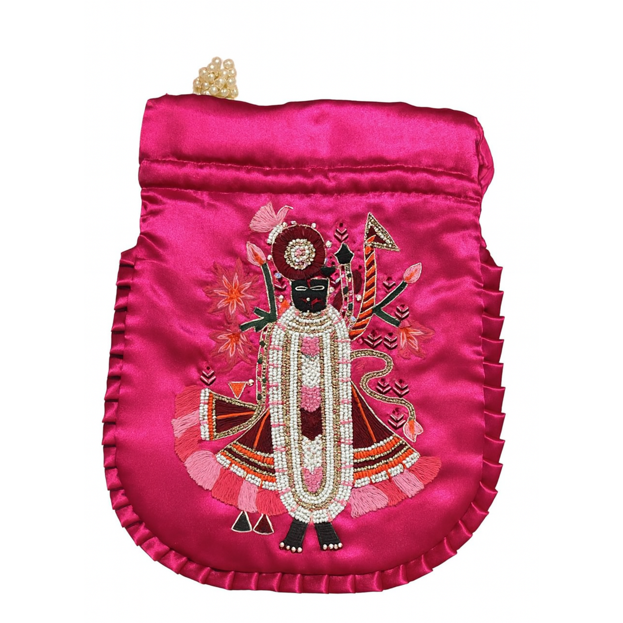 Hot Pink Shreenathji Potli