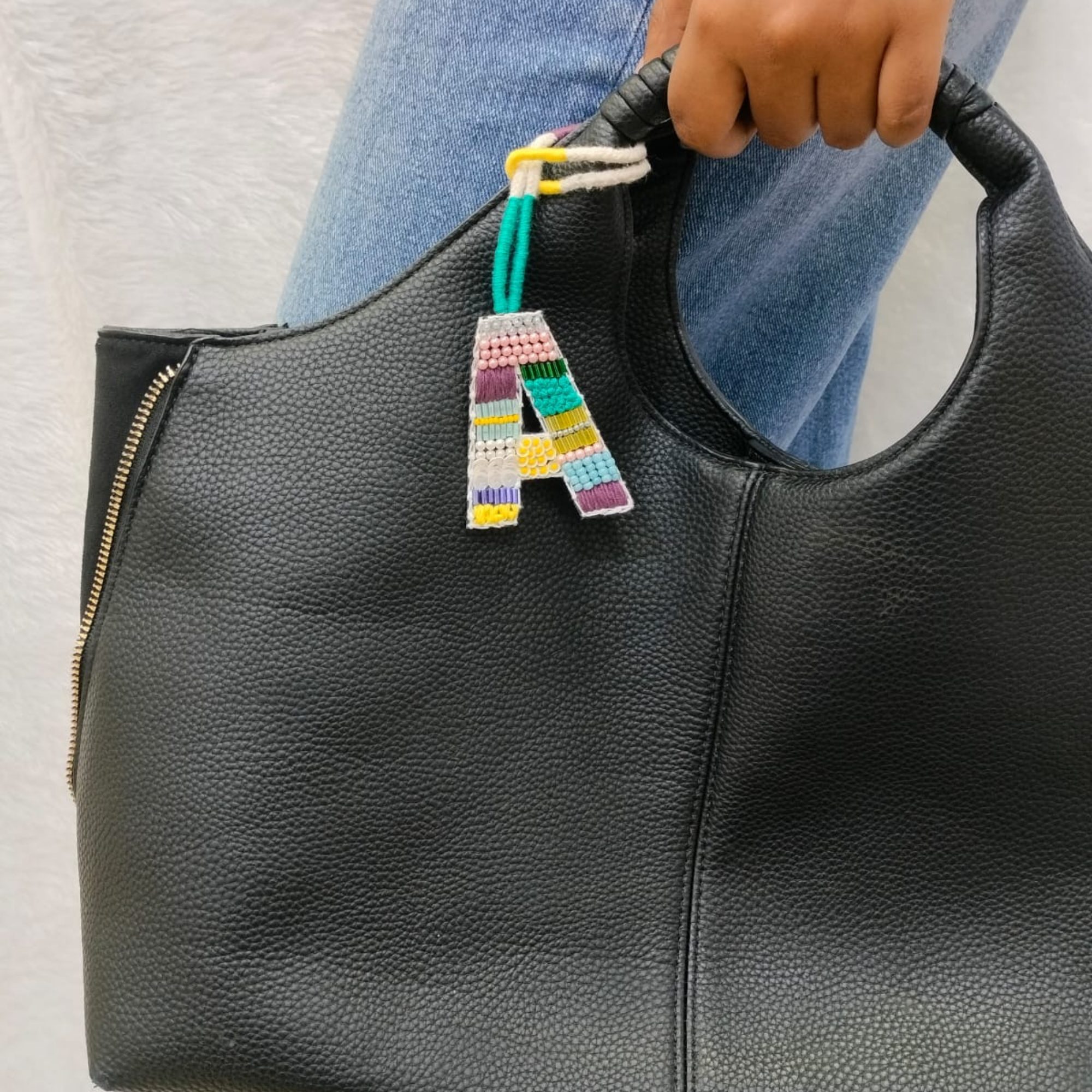 BohoBeadworks Alphabet 'A' Bag Charm