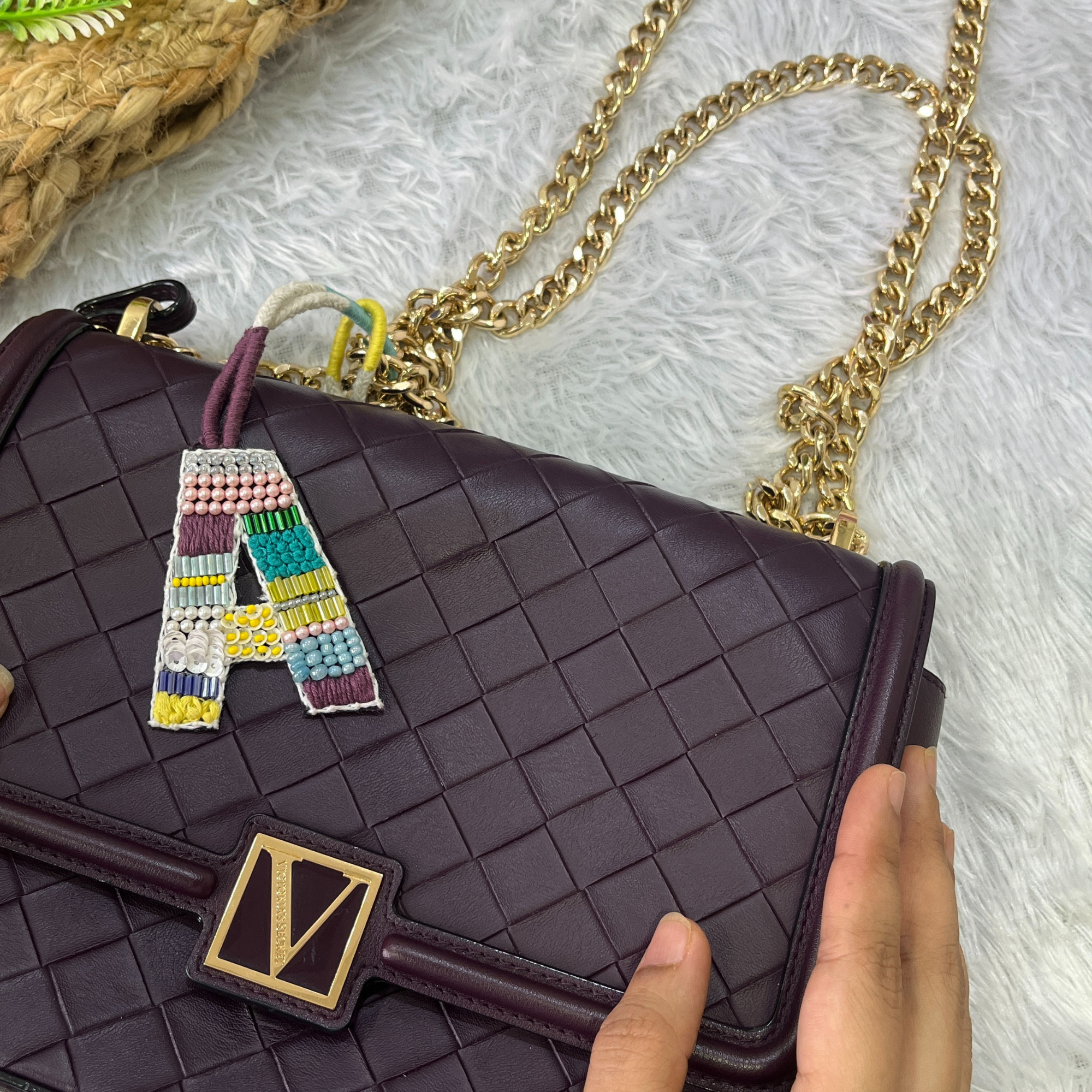 BohoBeadworks Alphabet 'A' Bag Charm
