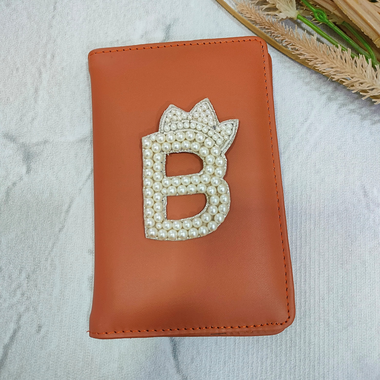 Regal Pearl Crown Alphabet 'B' Patch