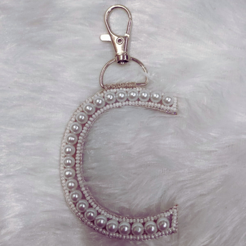 Pearl Monogram 'C' Bag Charm