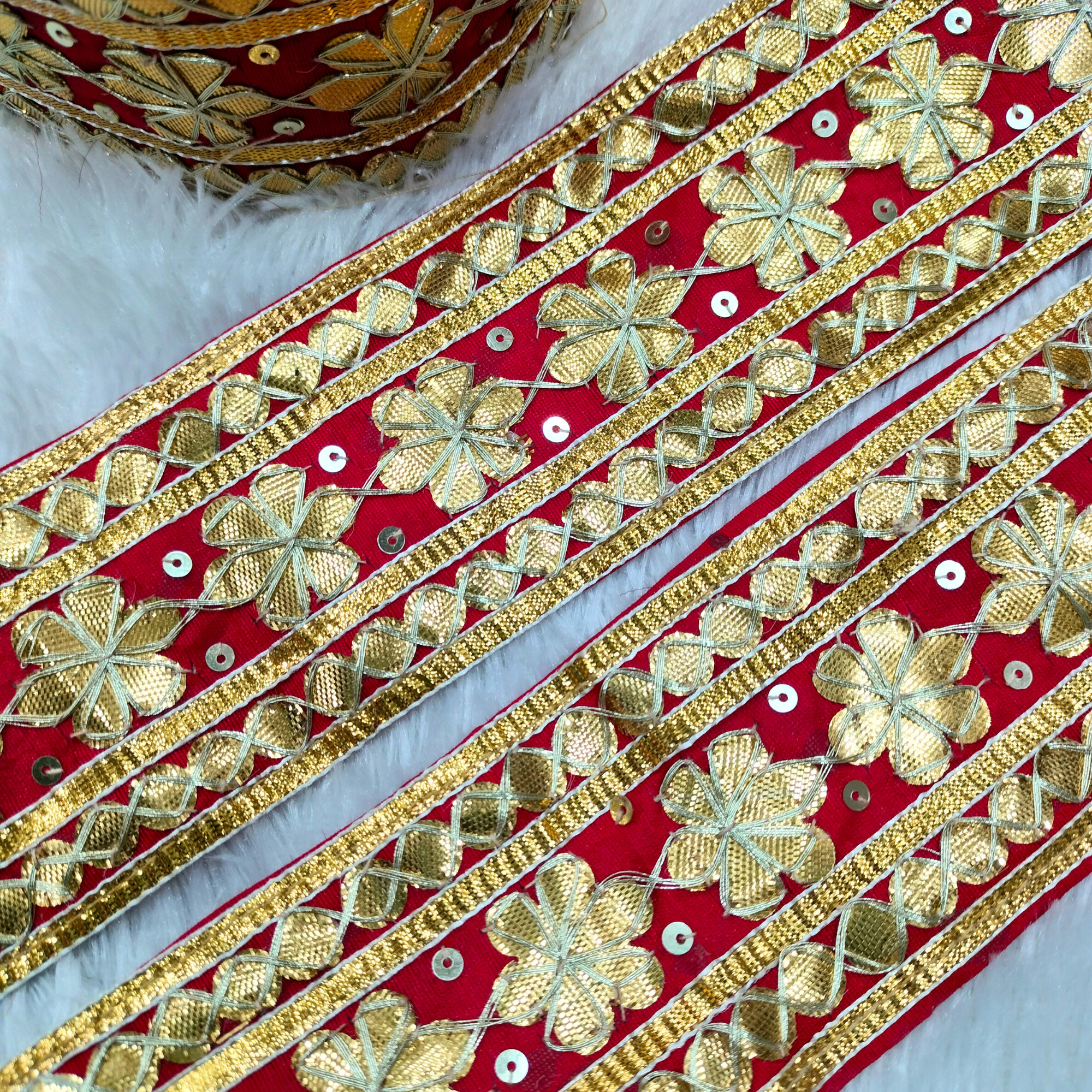 Handwork Floral Gota Trim