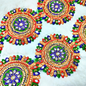 Multicolor Mirror Threadwork Trim