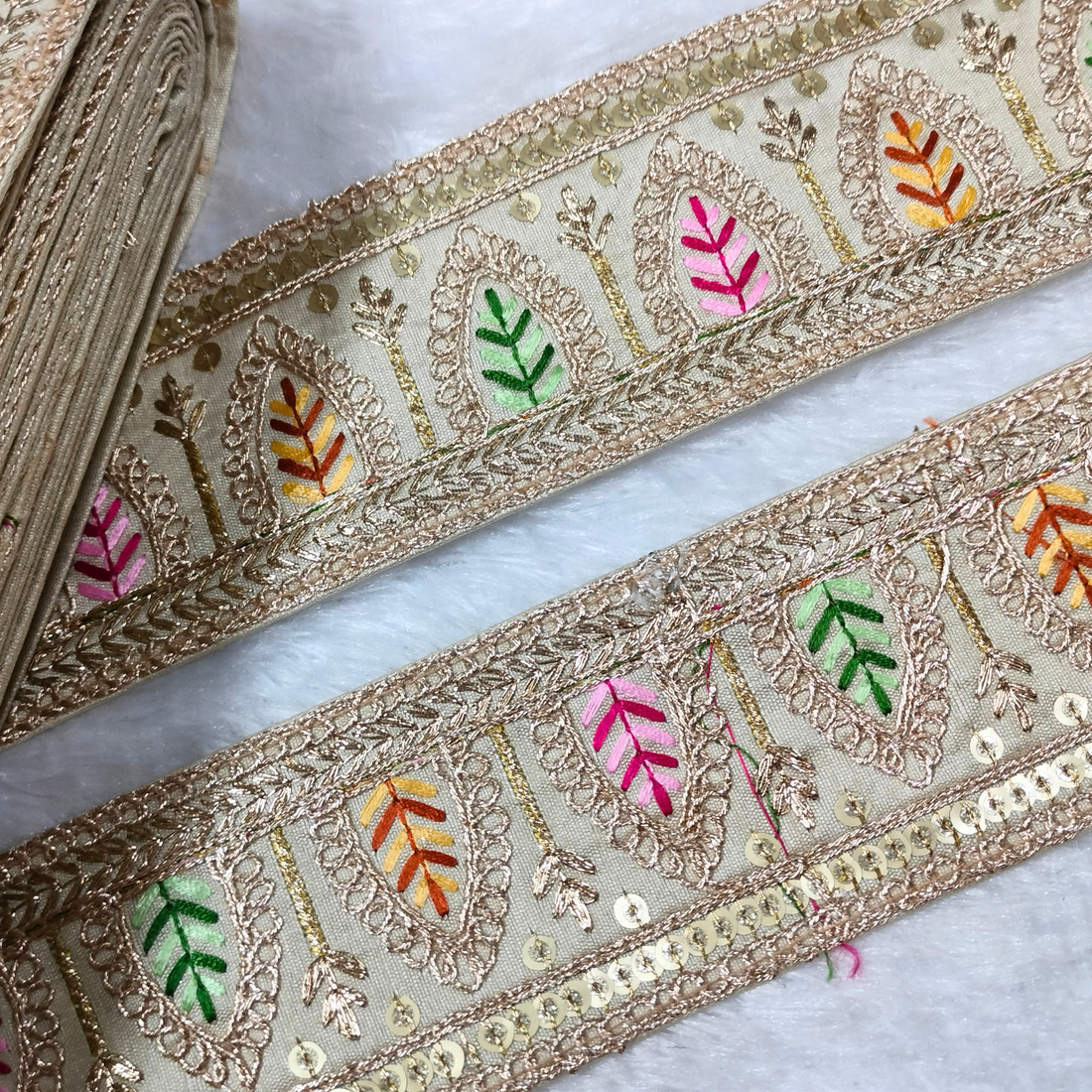 Embellished Multicolor Trim
