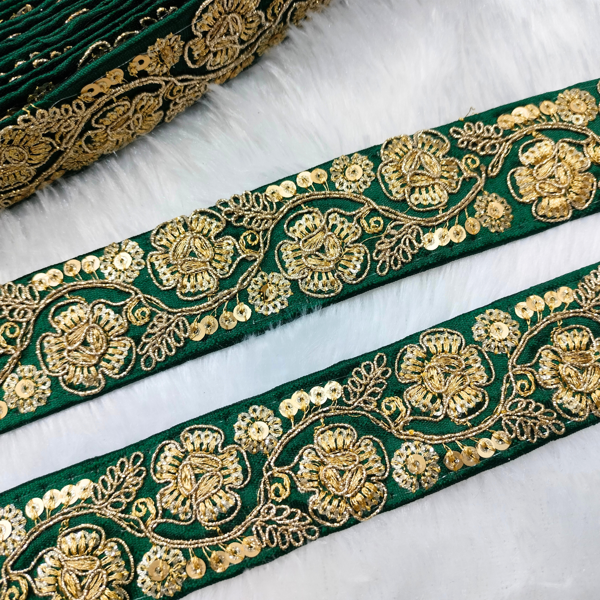 Floral Embellished Trim