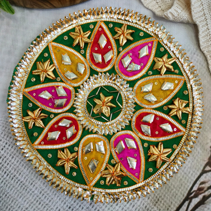 Green Embellished Gota Patch (6 Pieces)