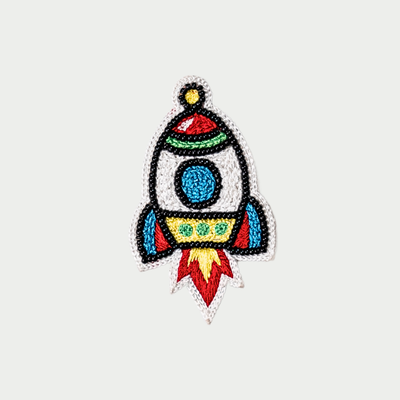 Rocket Blaze Handmade Patch