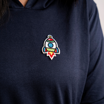 Rocket Blaze Embroidered Appliqué Patch