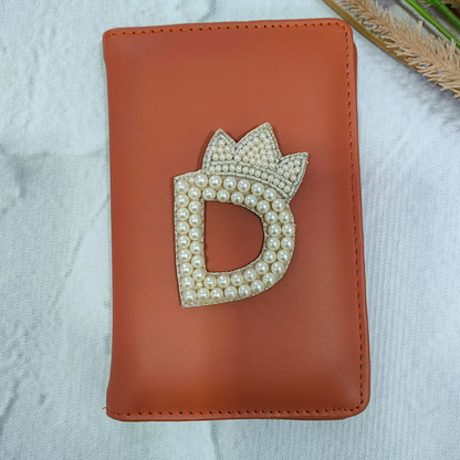 Regal Pearl Crown Alphabet 'D' Patch