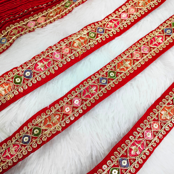 Red Fancy Multicolor Trim