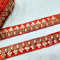 Orange Fancy Sequin Trim