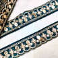 Blue Fancy Embellished Trim