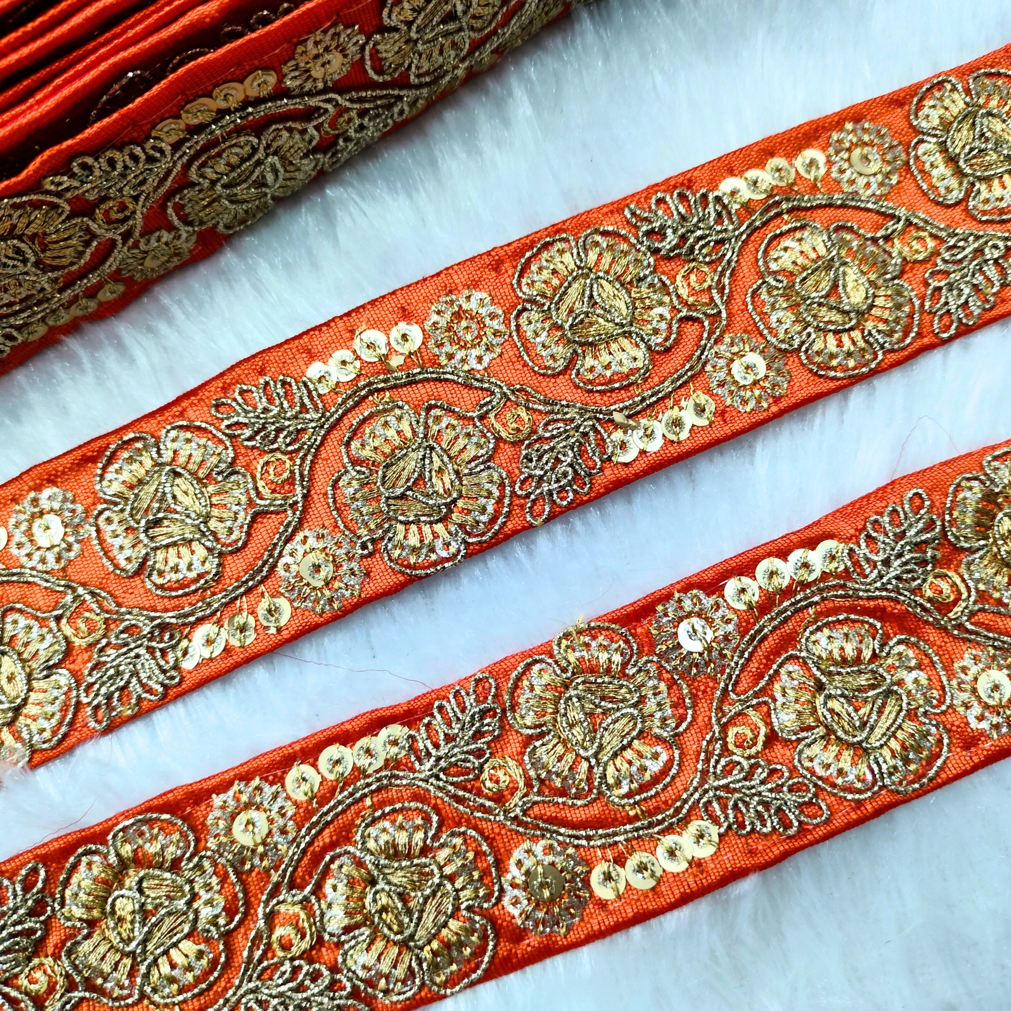 Floral Embellished Trim