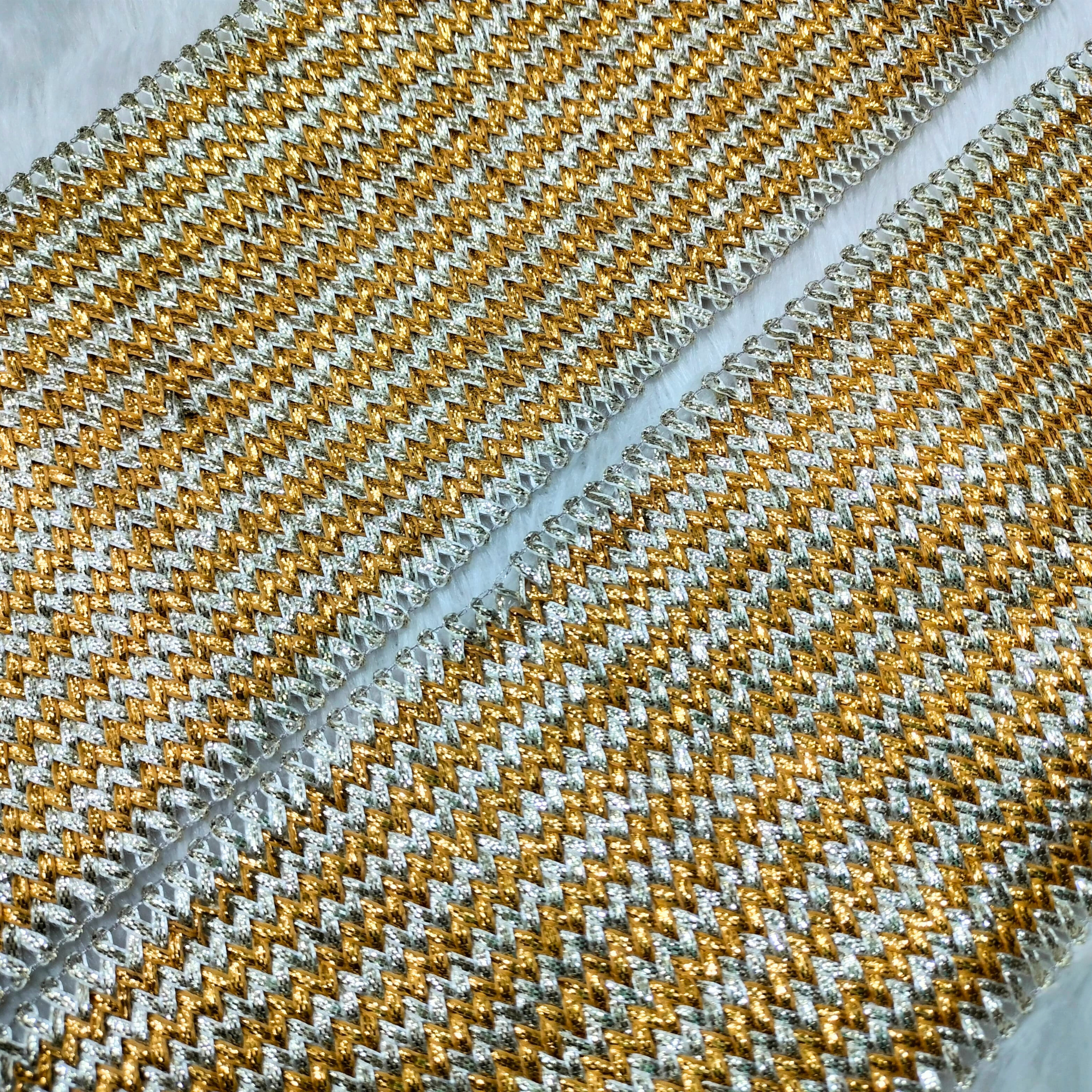 Exquisite Zari Metallic Borders