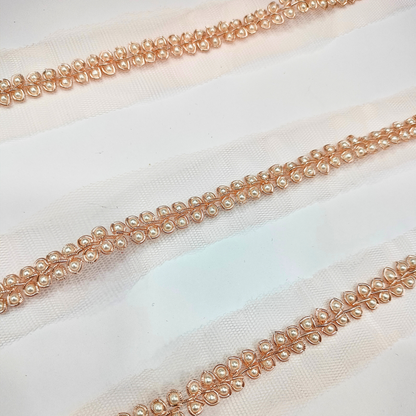 Rose Gold Embellished Trim