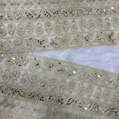 Luxury Mirror & Pearl Embroidered Designer Lace hover image