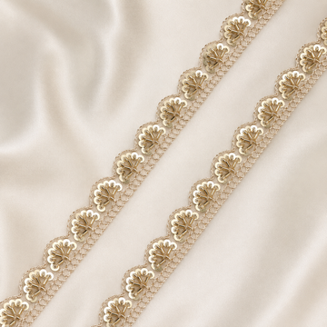 Scalloped Sequin Embroidered Lace Trim