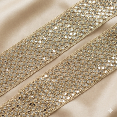 Mirror Work Trim with Geometric Lattice Design hover