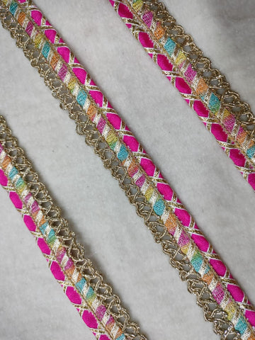 Multicolor Embellished Gota Trim