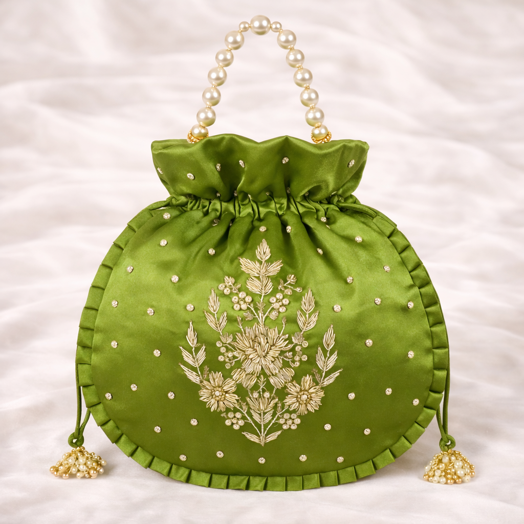 Olive Charm Potli