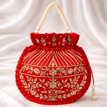 Scarlet Red Potli