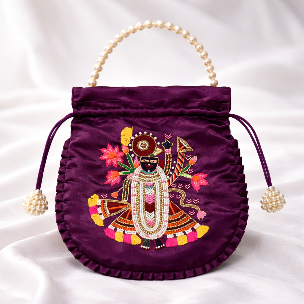 Purple Shreenathji Potli