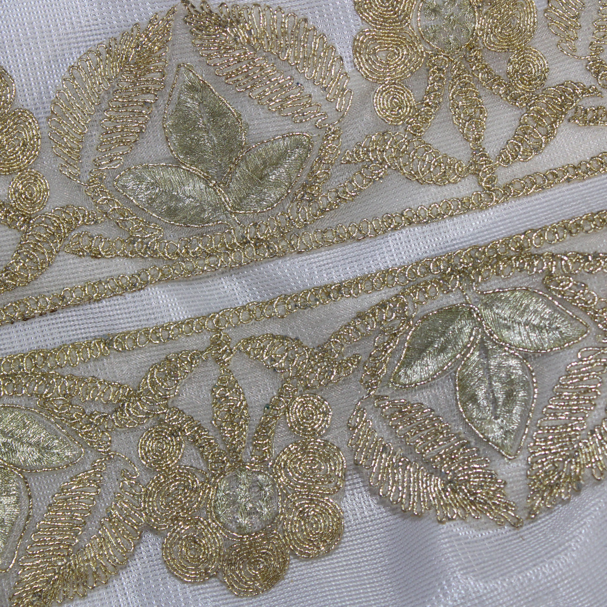 Elegant Golden Zari Fancy Trim