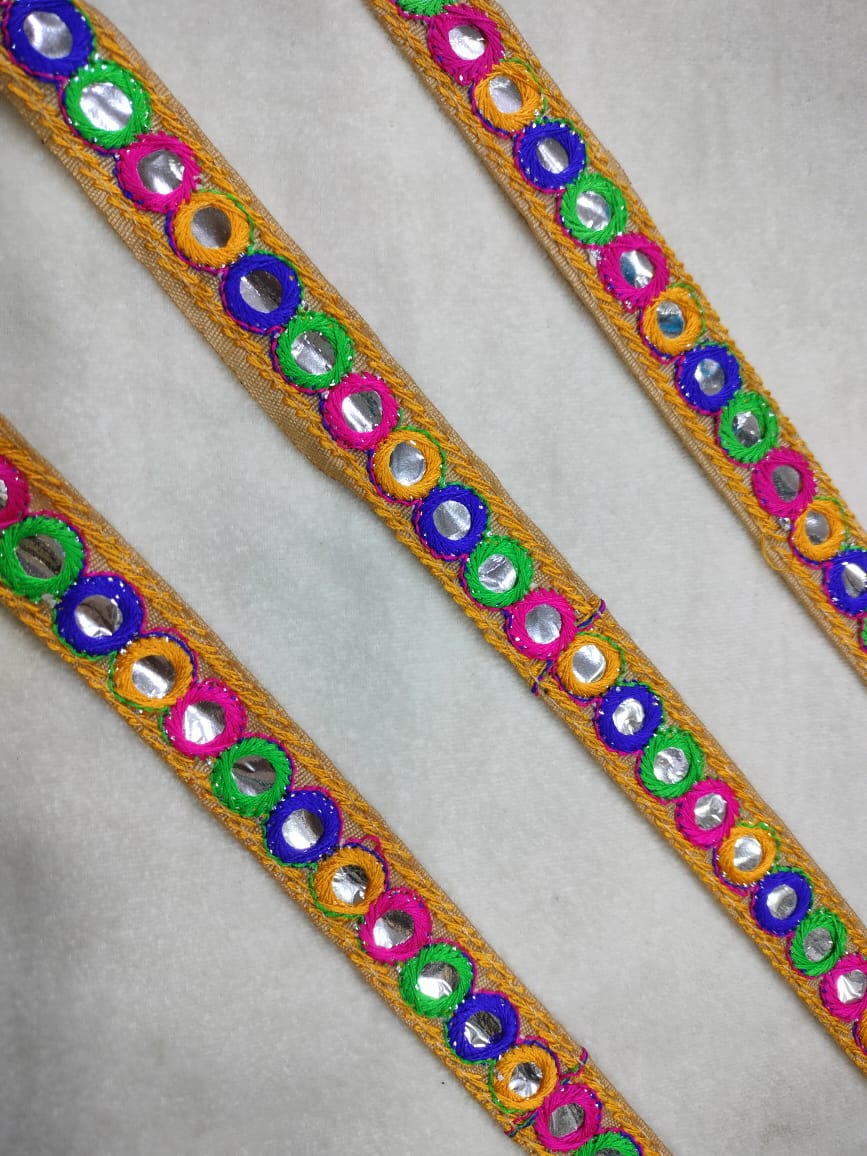 Multicolor Abla Lace Trim