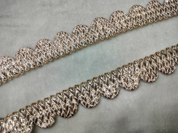 Rose Gold Fancy Embellished Trim