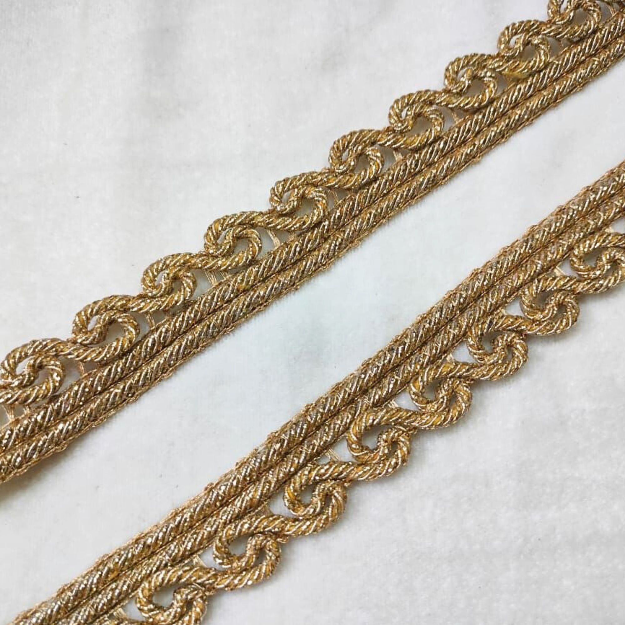 Metallic Zari Cord Lace Trim